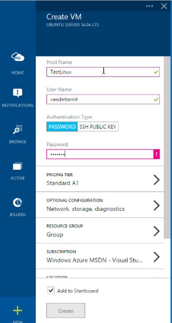 new Linux server details